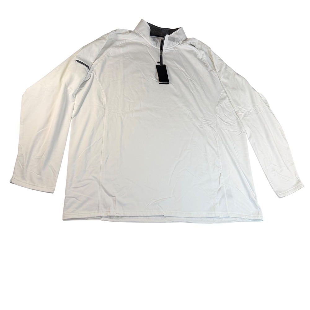 UNRL Elite Quarter Zip II Mens 3XL White Pullover Golf Shirt